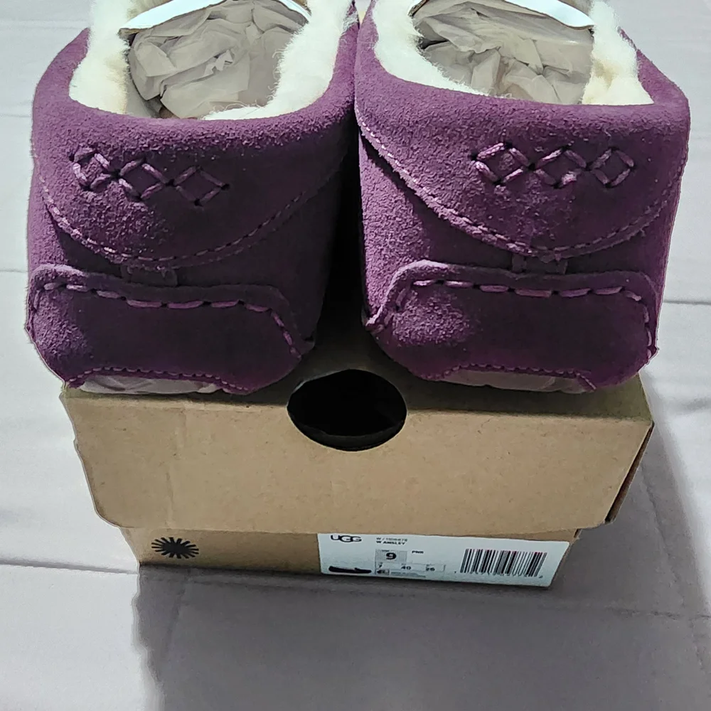 Women's UGG AnsleyWater Resistant Slipper In Limited Edition Purple - Picture 3 of 6